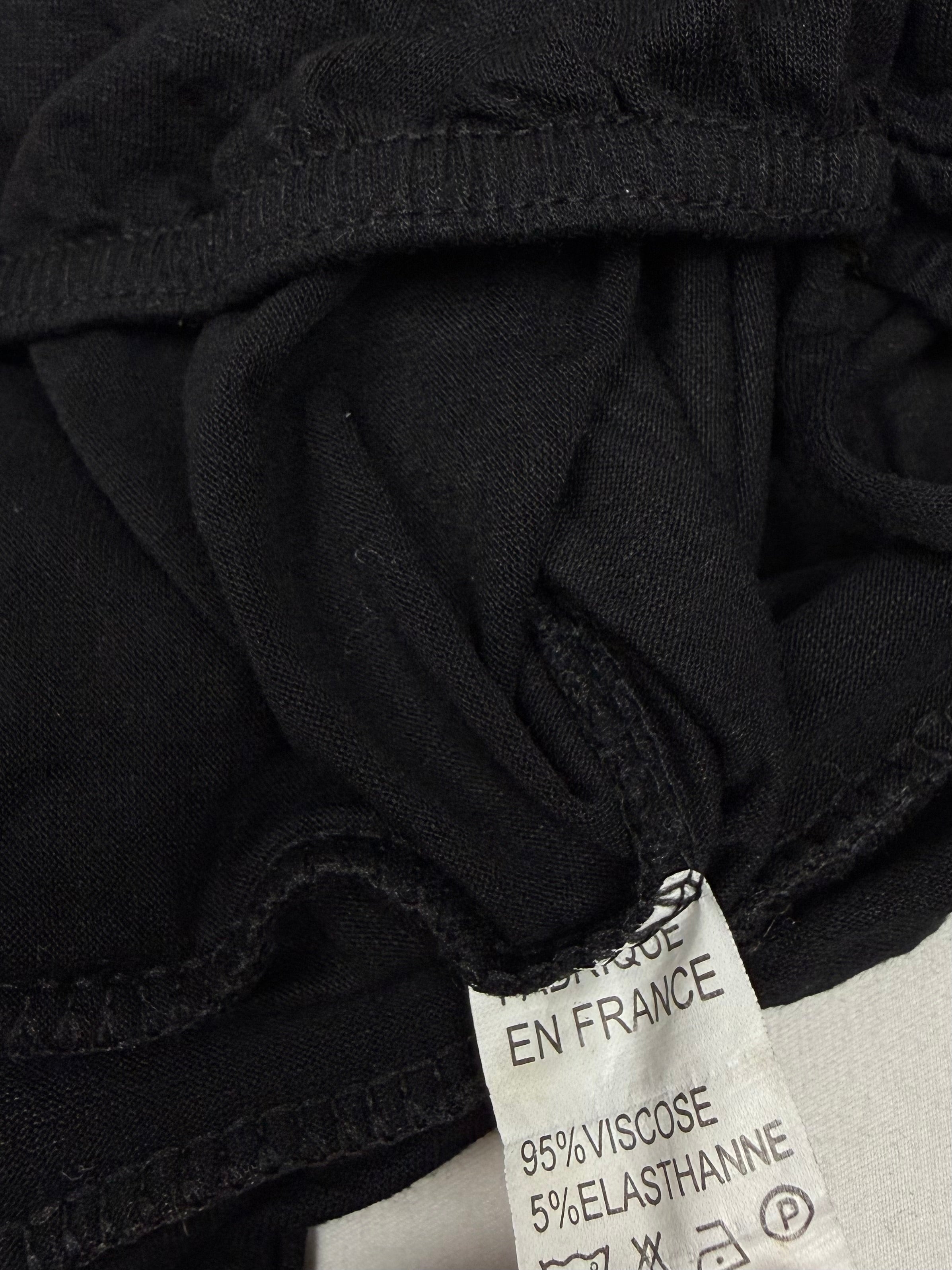 Black stretchy tight fit halter top (S/M)