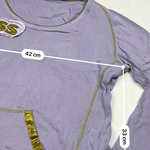 Lilac logo long sleeves top (M/L)