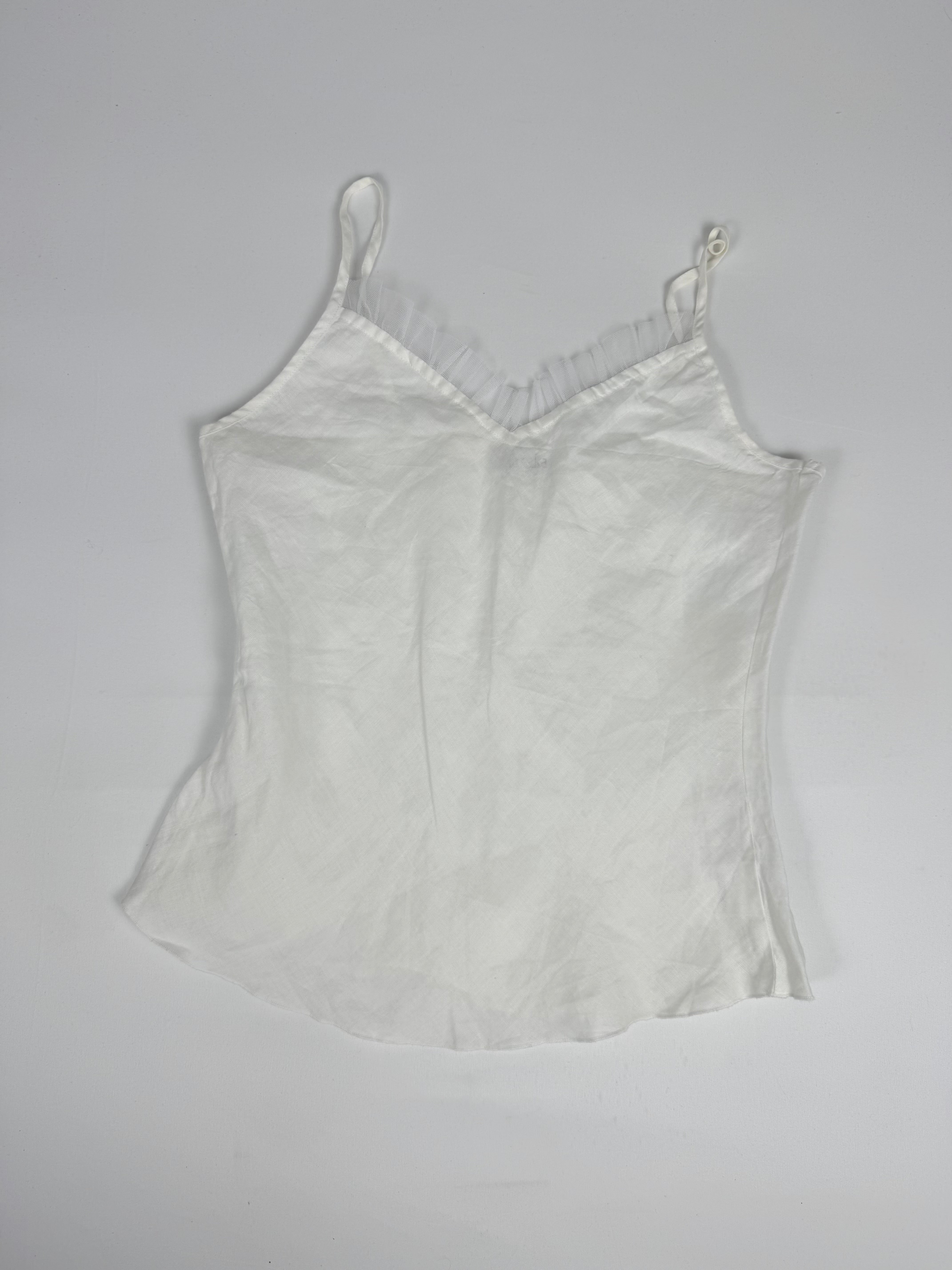 White linen cami top (M)