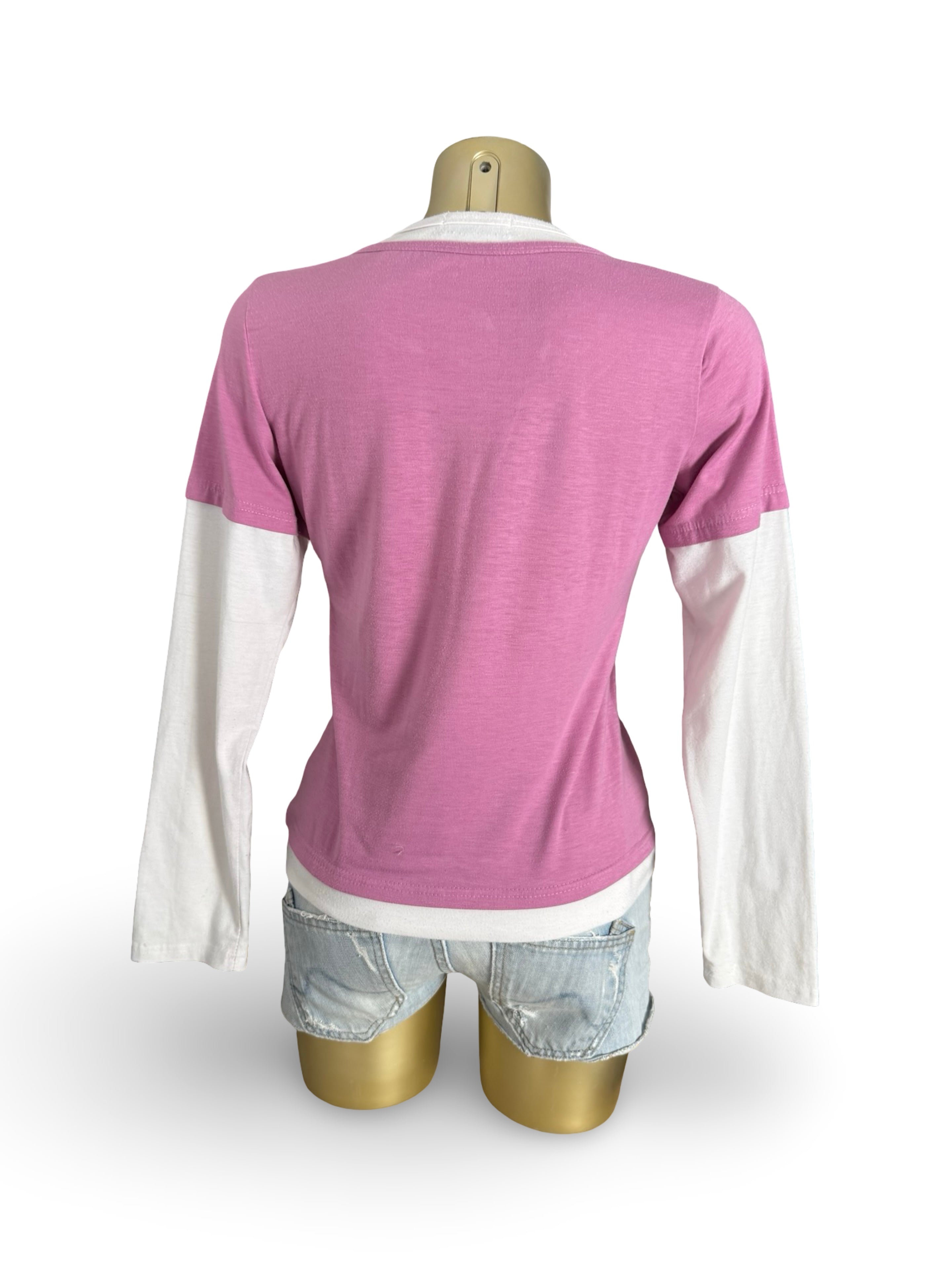 Pink long sleeves tee (XL)