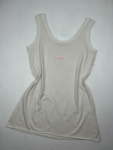 White logo tank top (M)