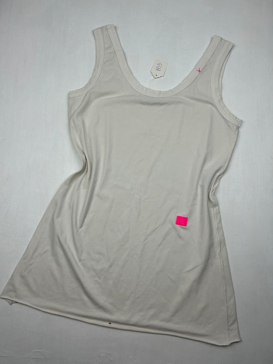 White logo tank top (M)