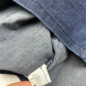 Navy denim crop cami top (S/M)