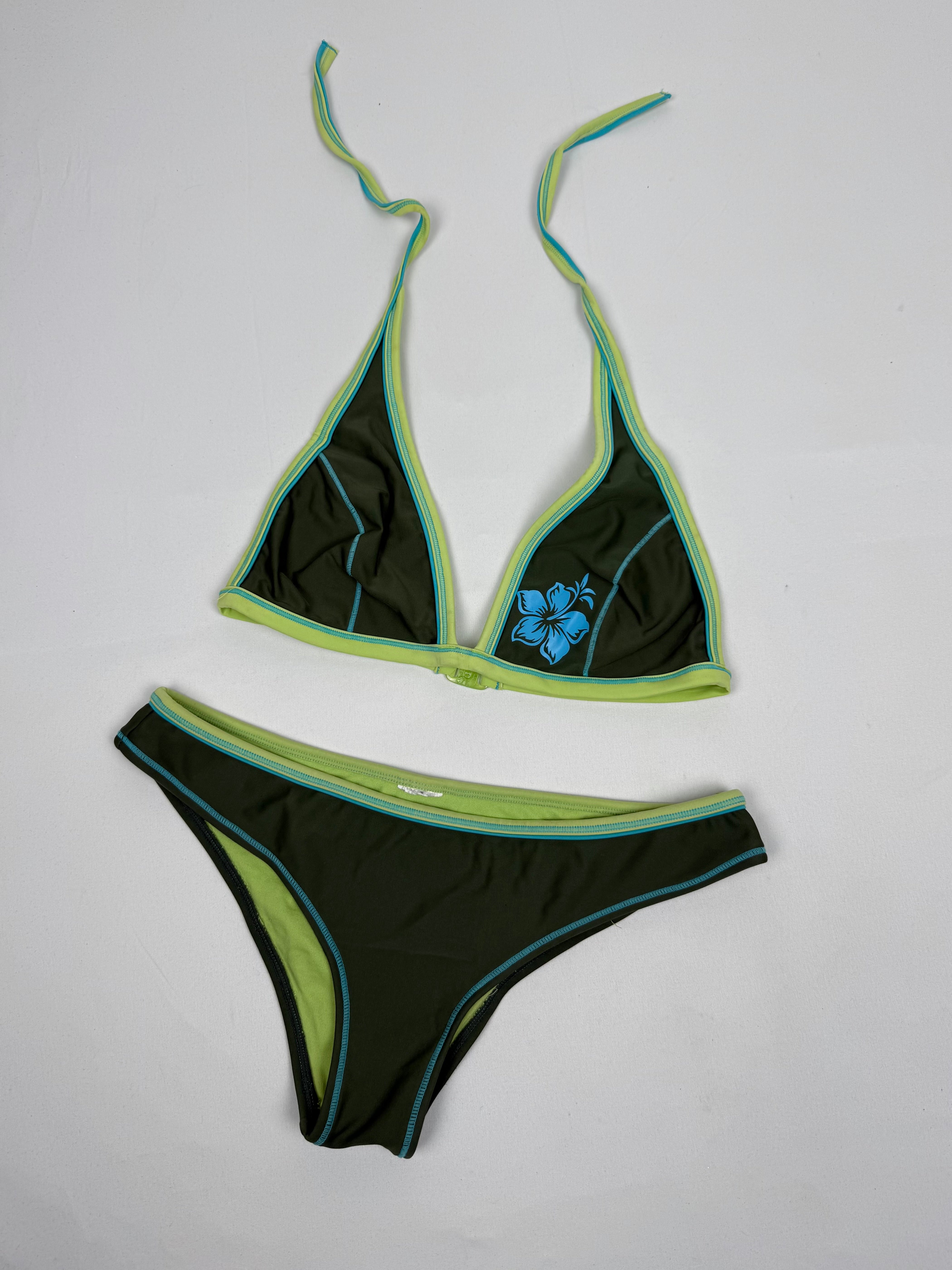 Khaki low rise bikini set (S/M)