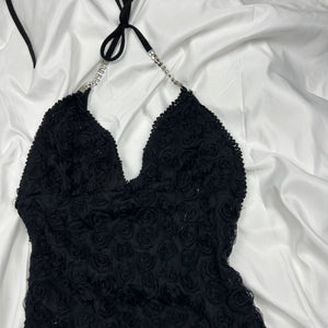 Black backless mini dress (S/M)