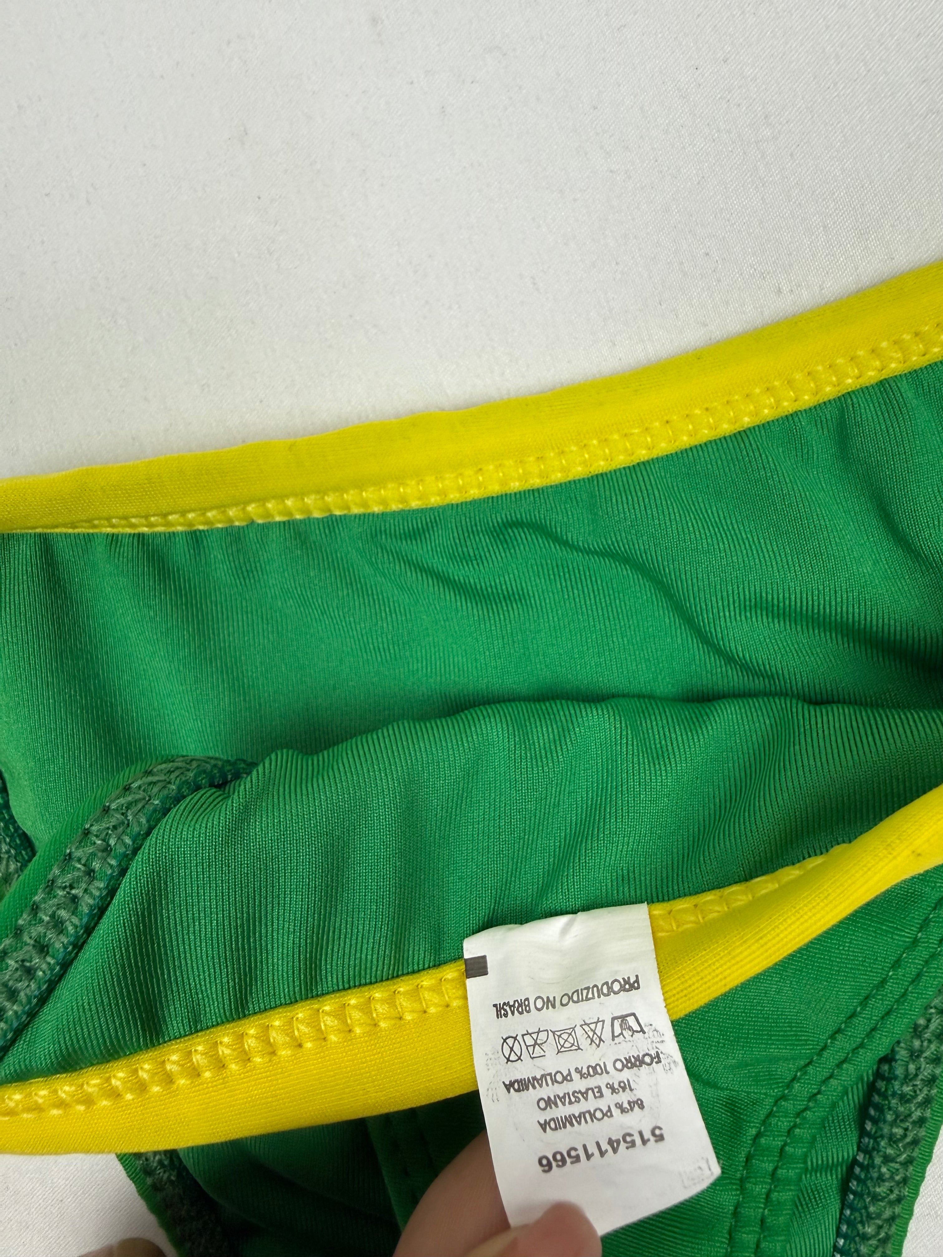 Green Brazil low rise thong bikini set (M)