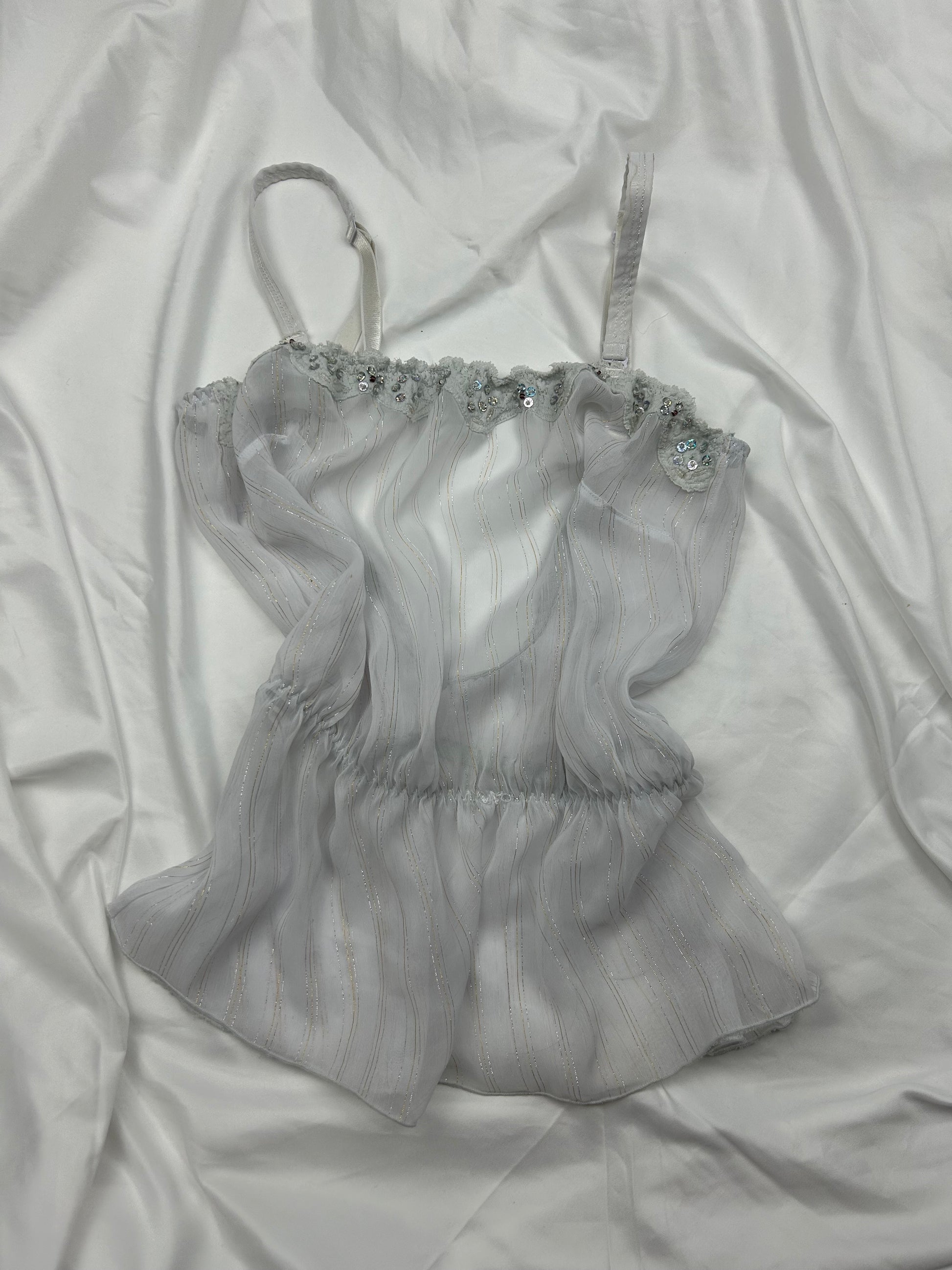 White mesh cami top (S/M)