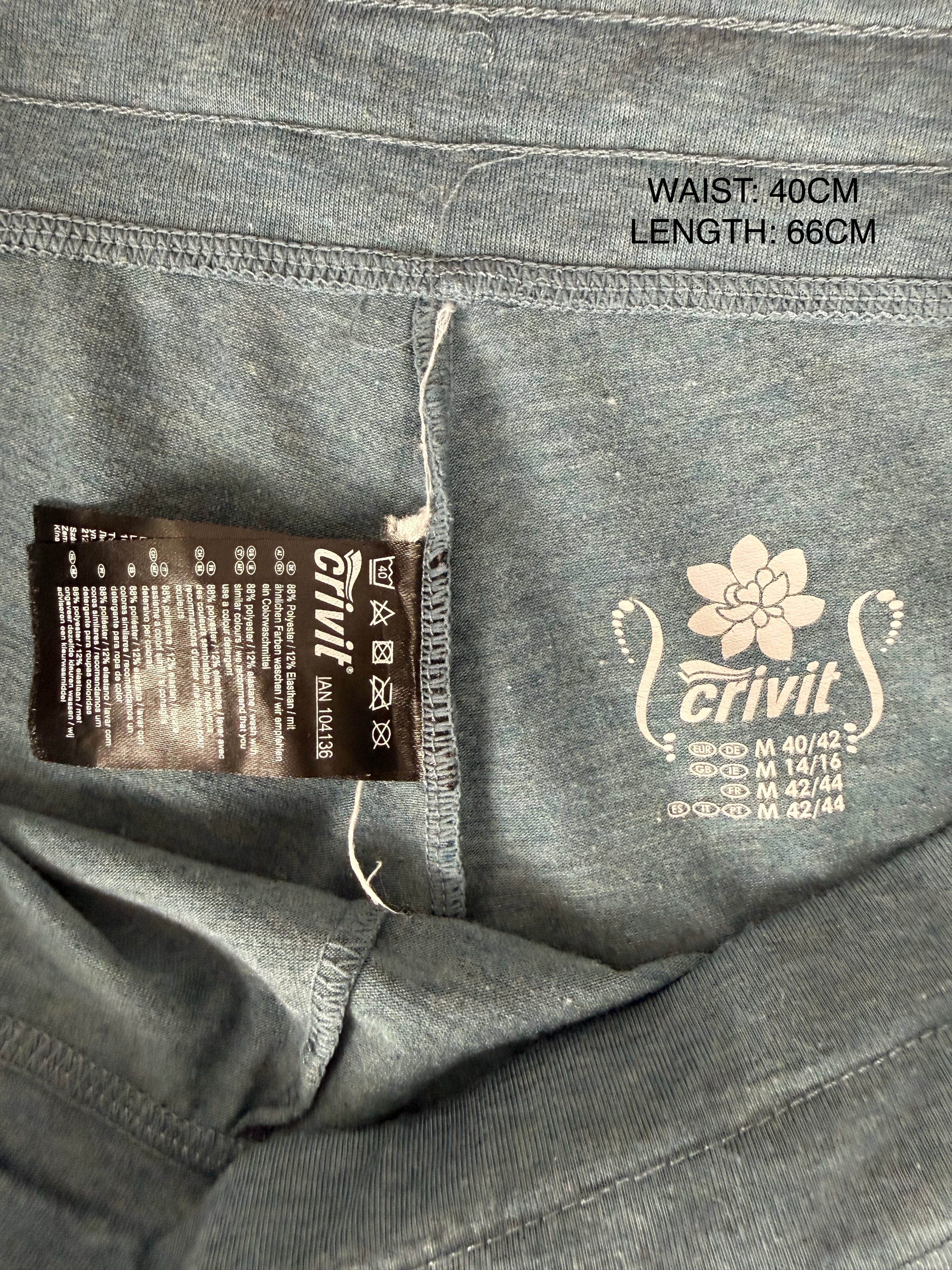 Blue activewear capri pants (L)