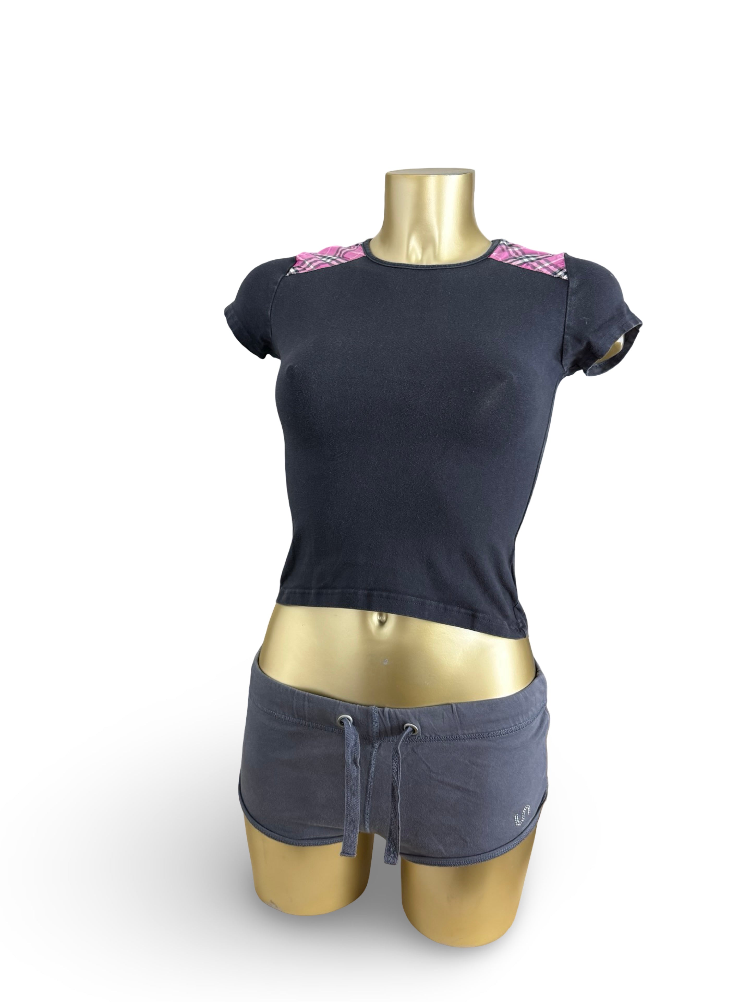 Black cotton cotton tee (XS)
