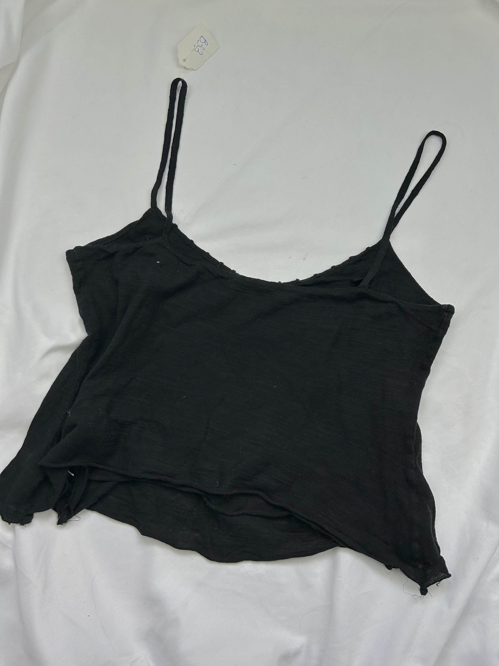 Black asymmetric summer cami  top (L)