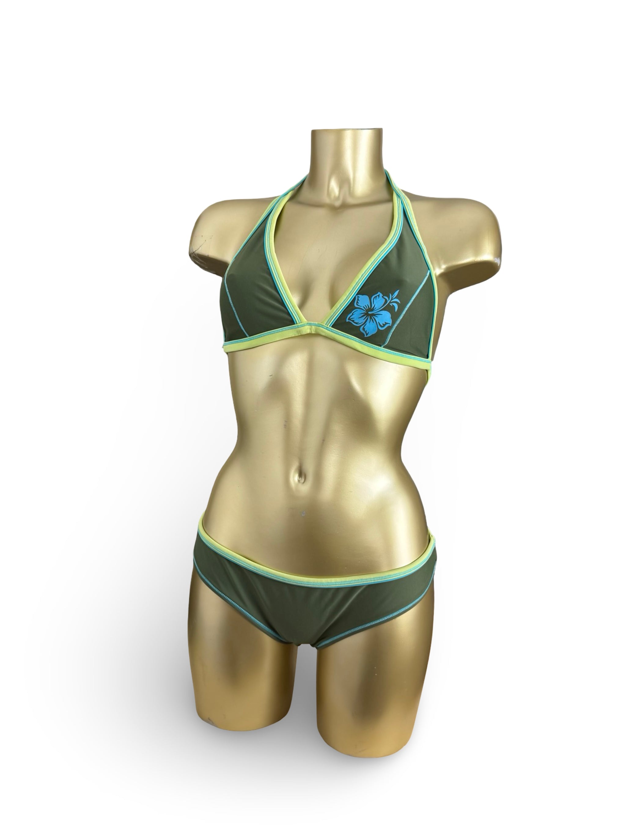 Khaki low rise bikini set (S/M)