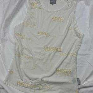 White logo tank top (S/M)