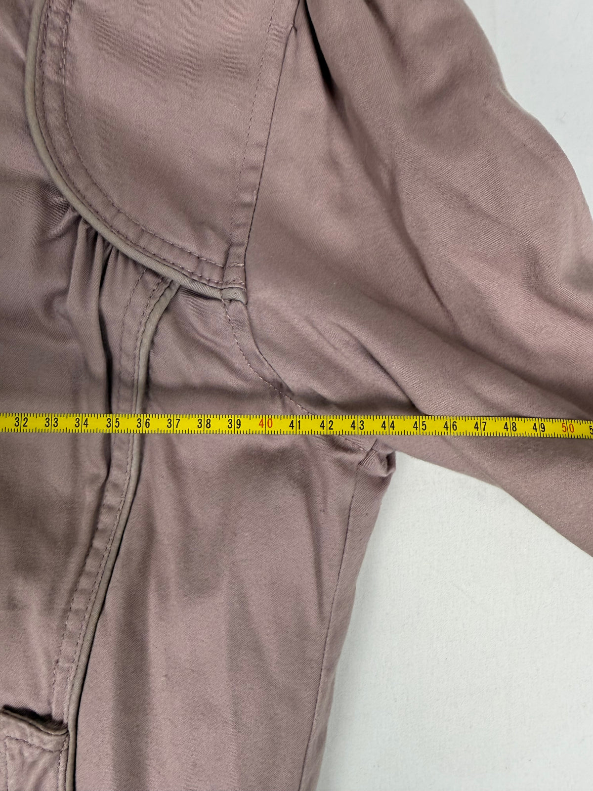 Pink cotton biker jacket (L)