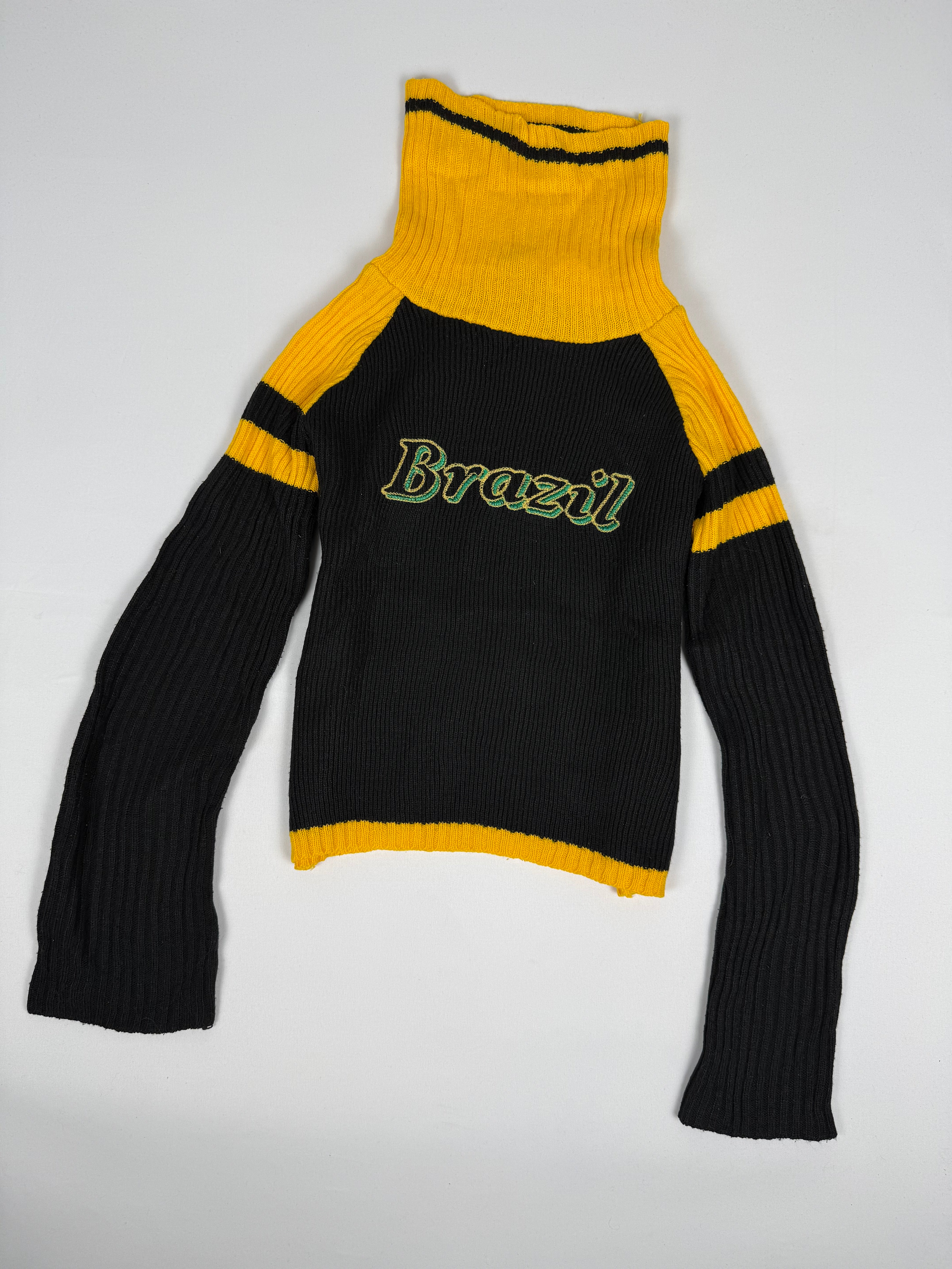 Brazil black turtleneck jumper (M)