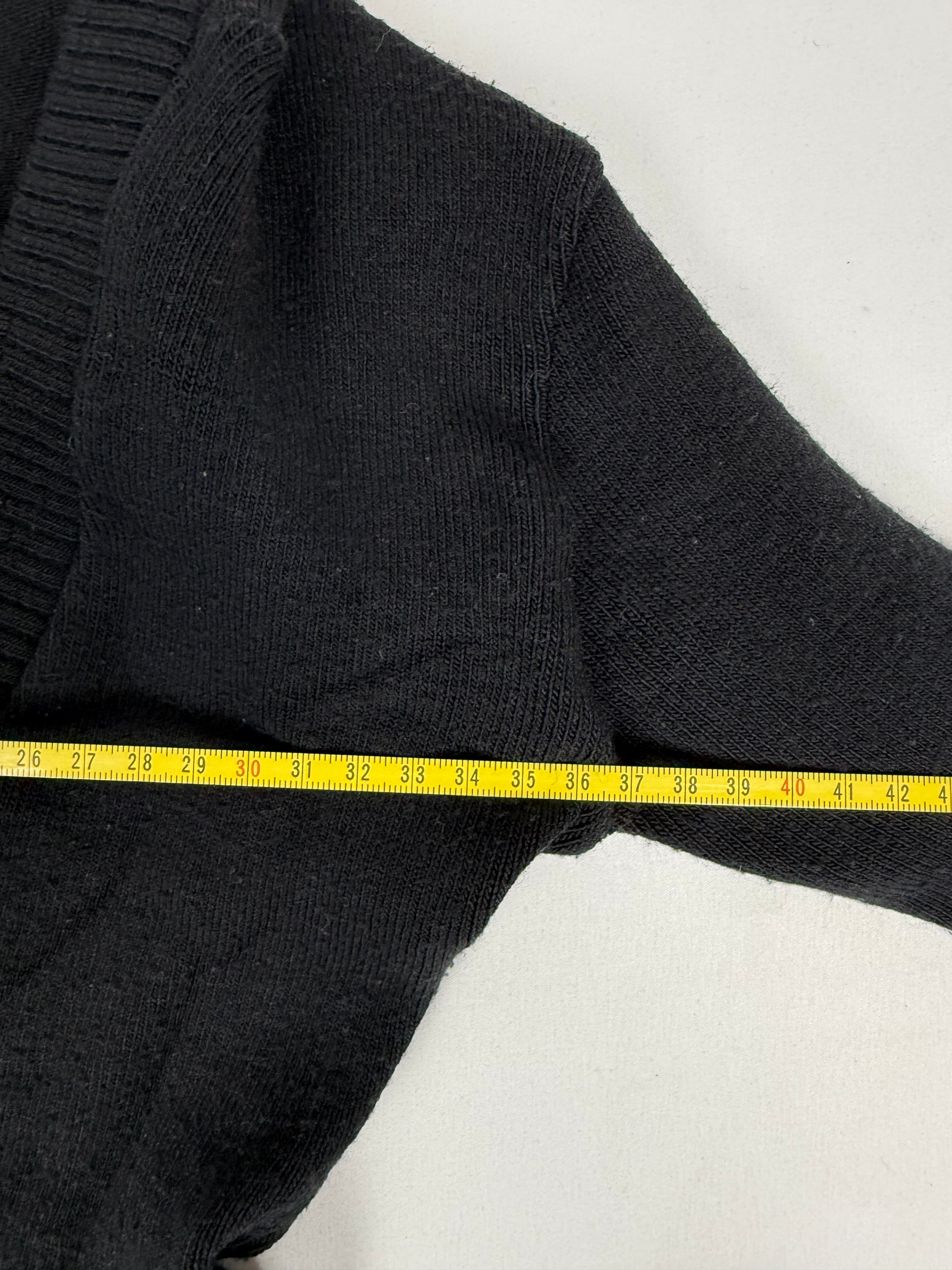 Black hooded tight fit jumper (S)