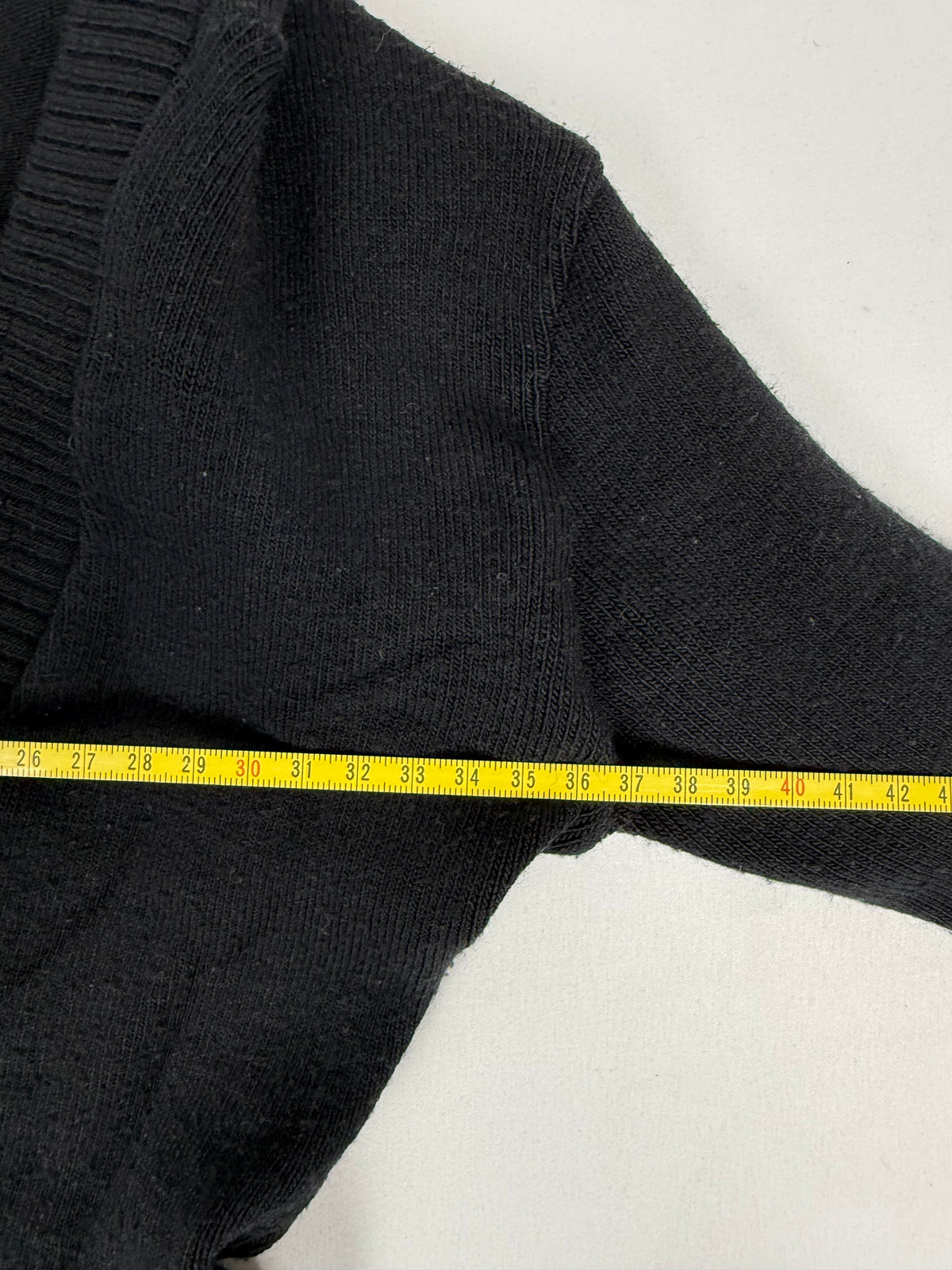 Black hooded tight fit jumper (S)