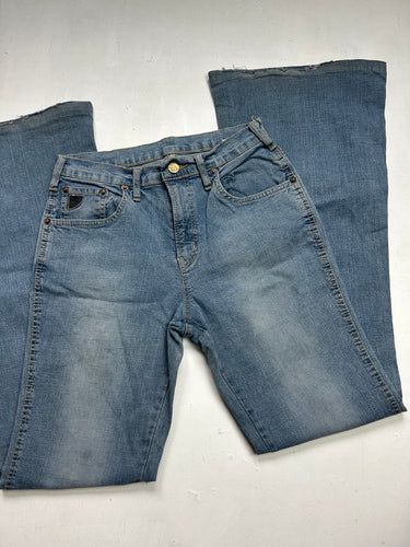 Blue denim  low waist flare / bootcut pants (S)