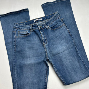 Blue denim  low waist flare / bootcut pants (S)