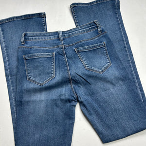 Blue denim  low waist flare / bootcut pants (S)