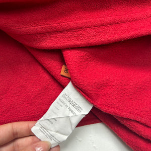 Red half zip fleece sweatshirt (M)