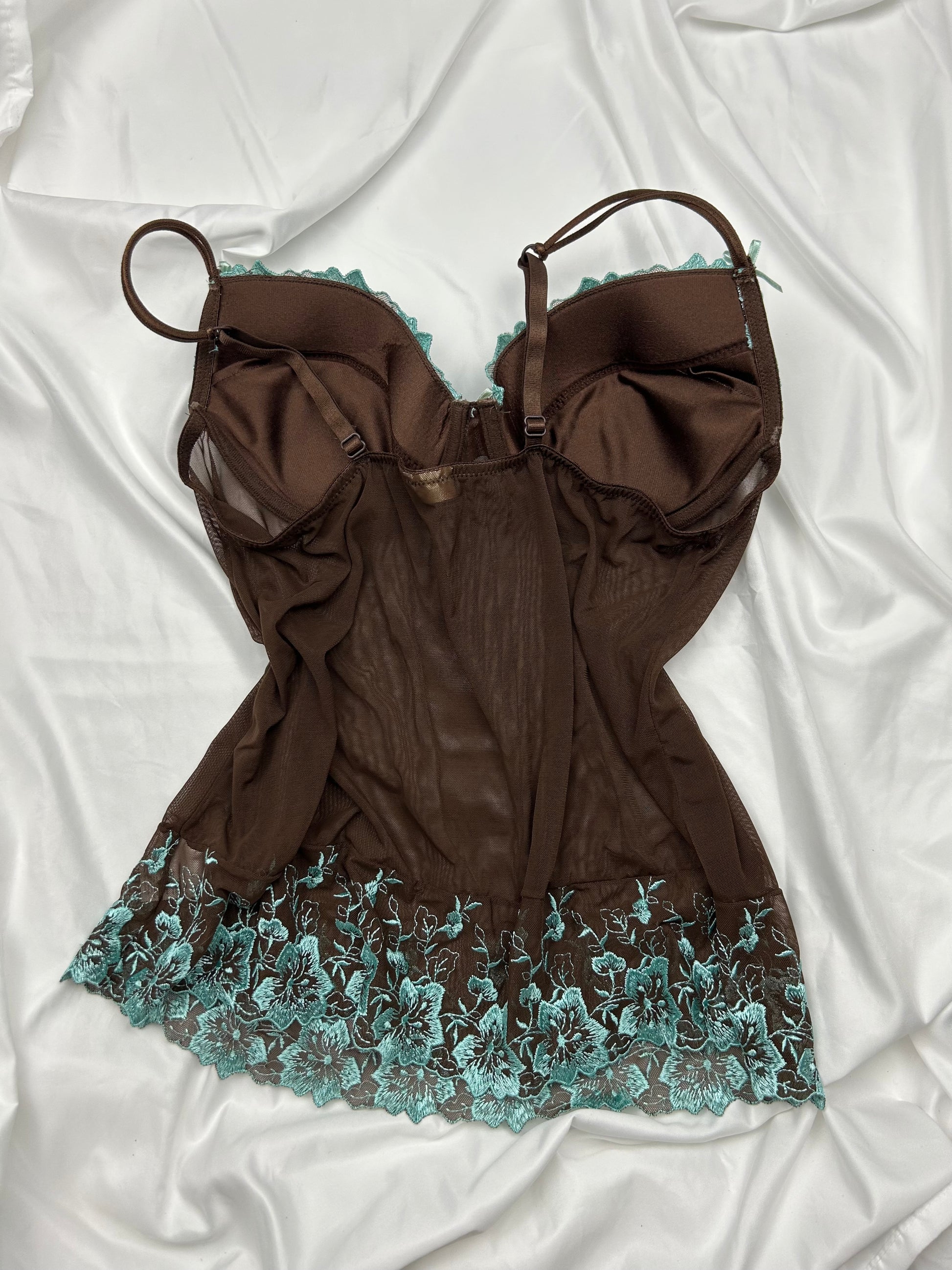 Brown babydoll cami top (95C)