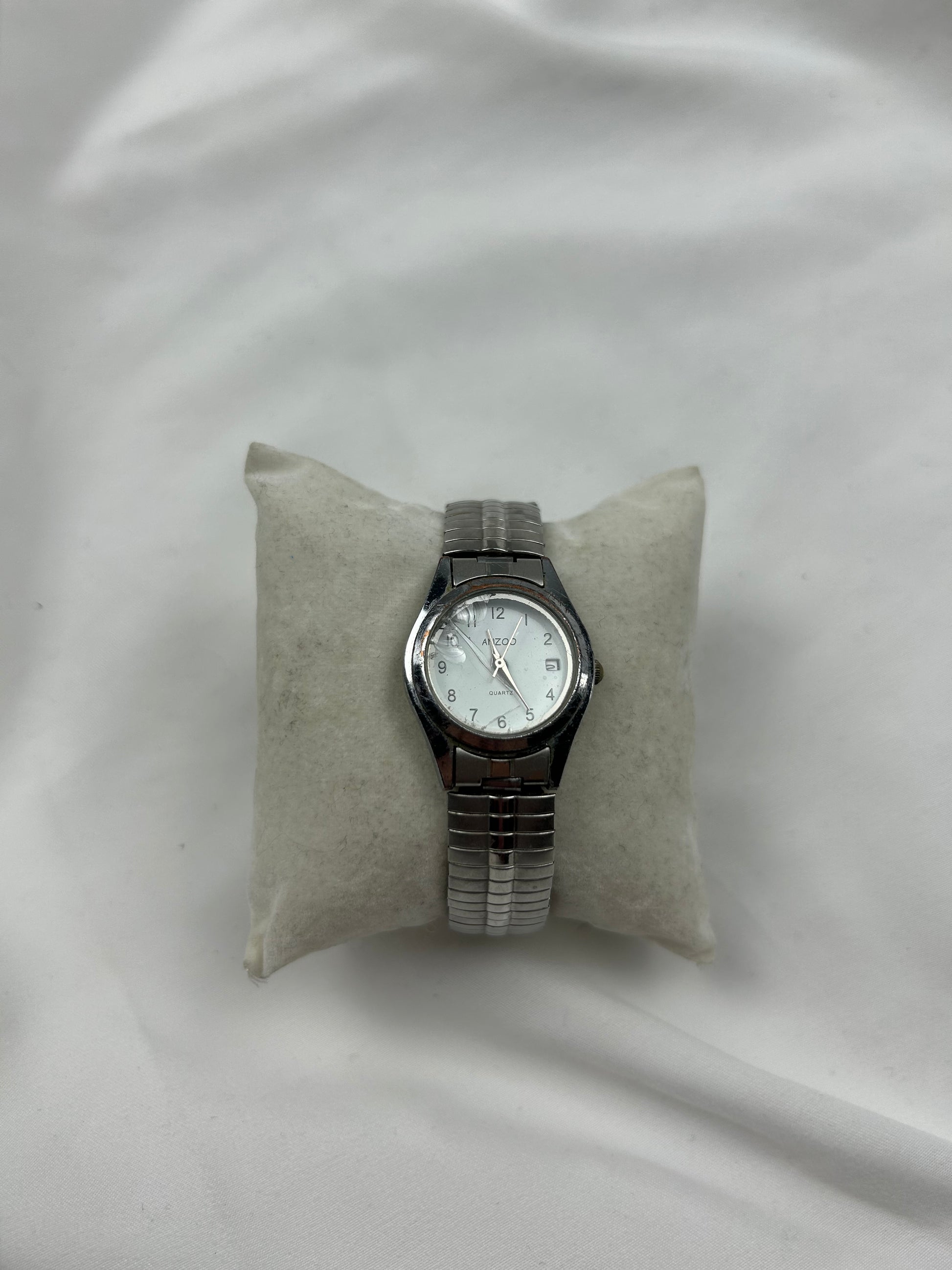 Vintage silver  inox bracelet jewelry watch