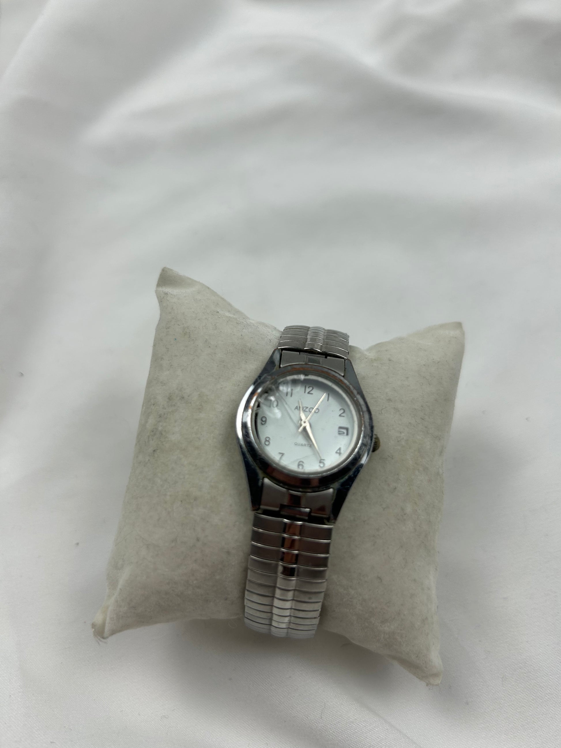 Vintage silver  inox bracelet jewelry watch