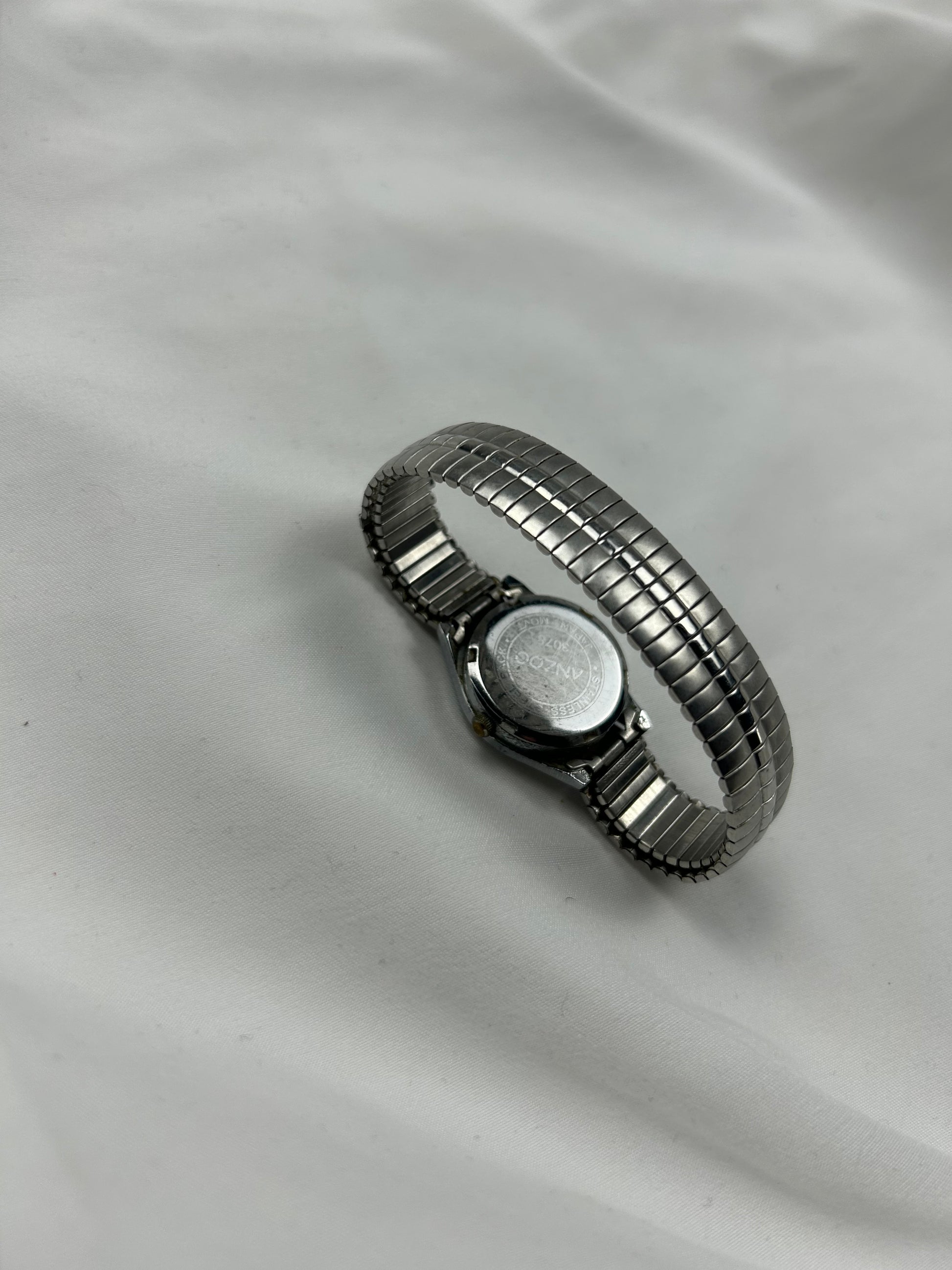 Vintage silver  inox bracelet jewelry watch