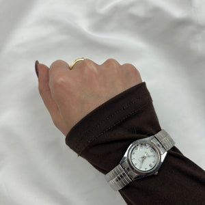 Vintage silver  inox bracelet jewelry watch