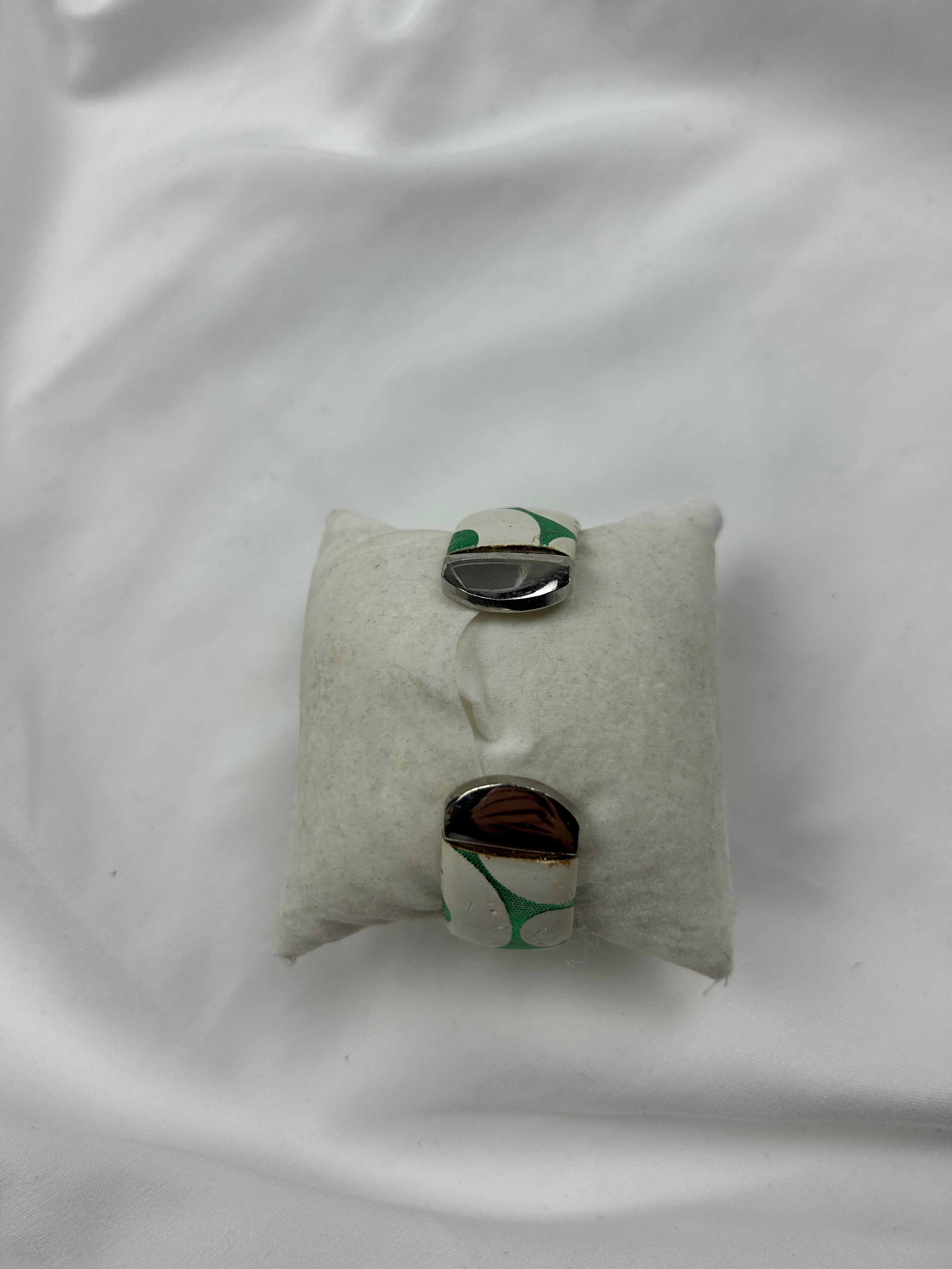 Vintage silver inox bracelet jewelry watch