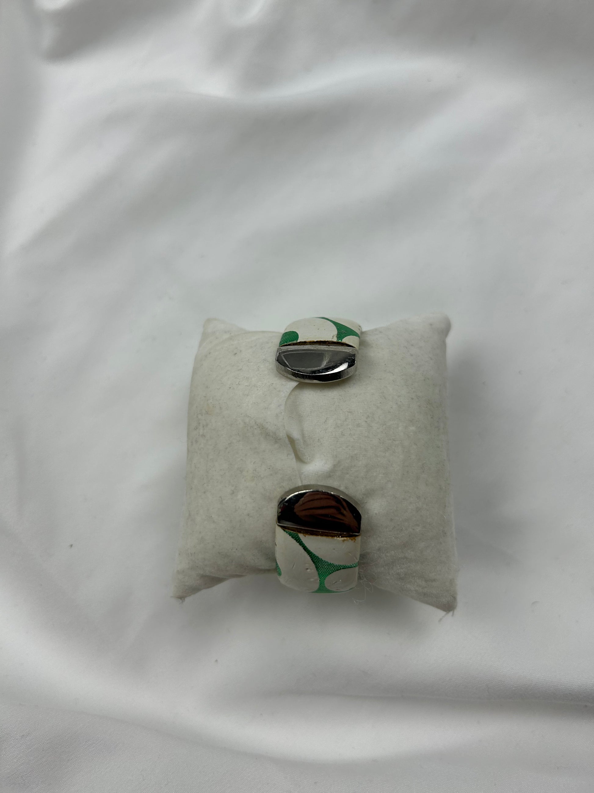 Vintage silver inox bracelet jewelry watch