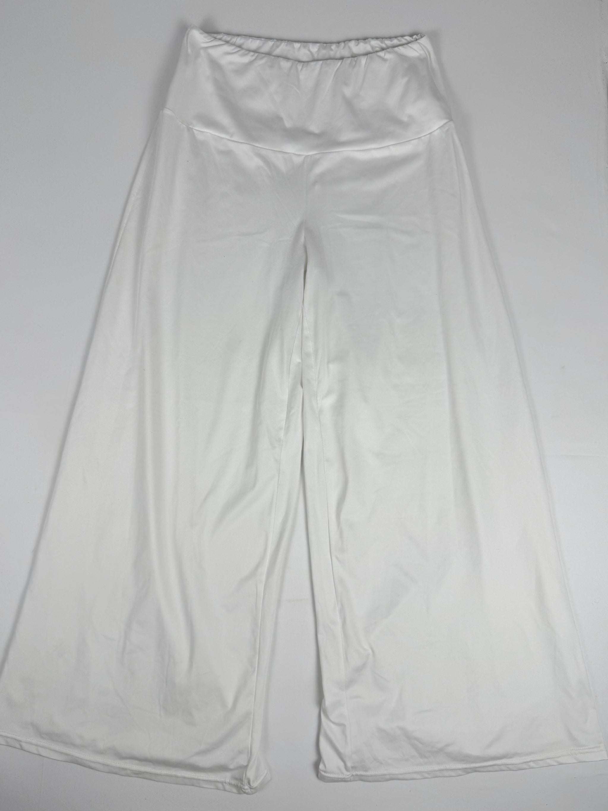 White low rise baggy pants (M)