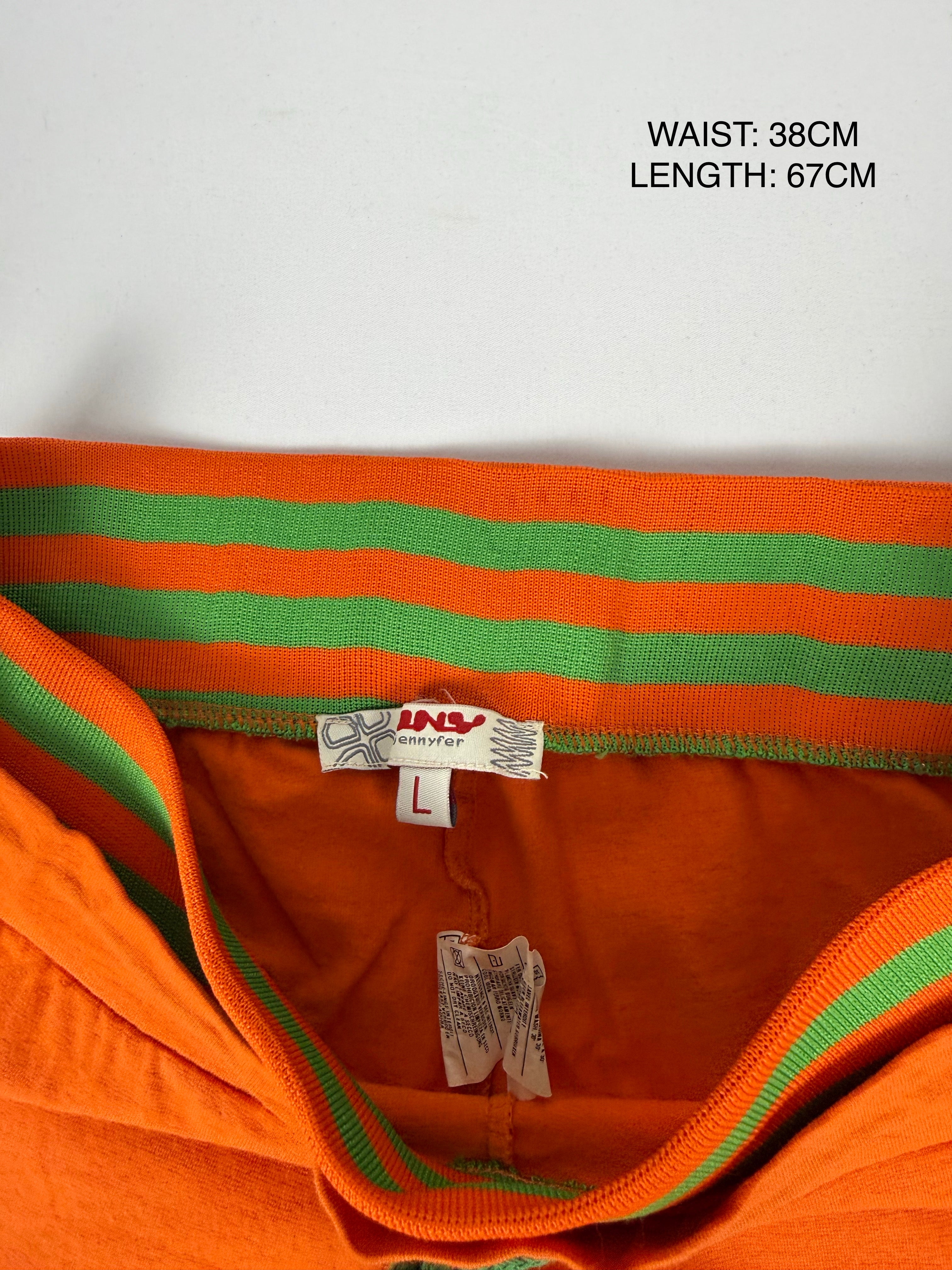 Orange activewear capri pants (M)