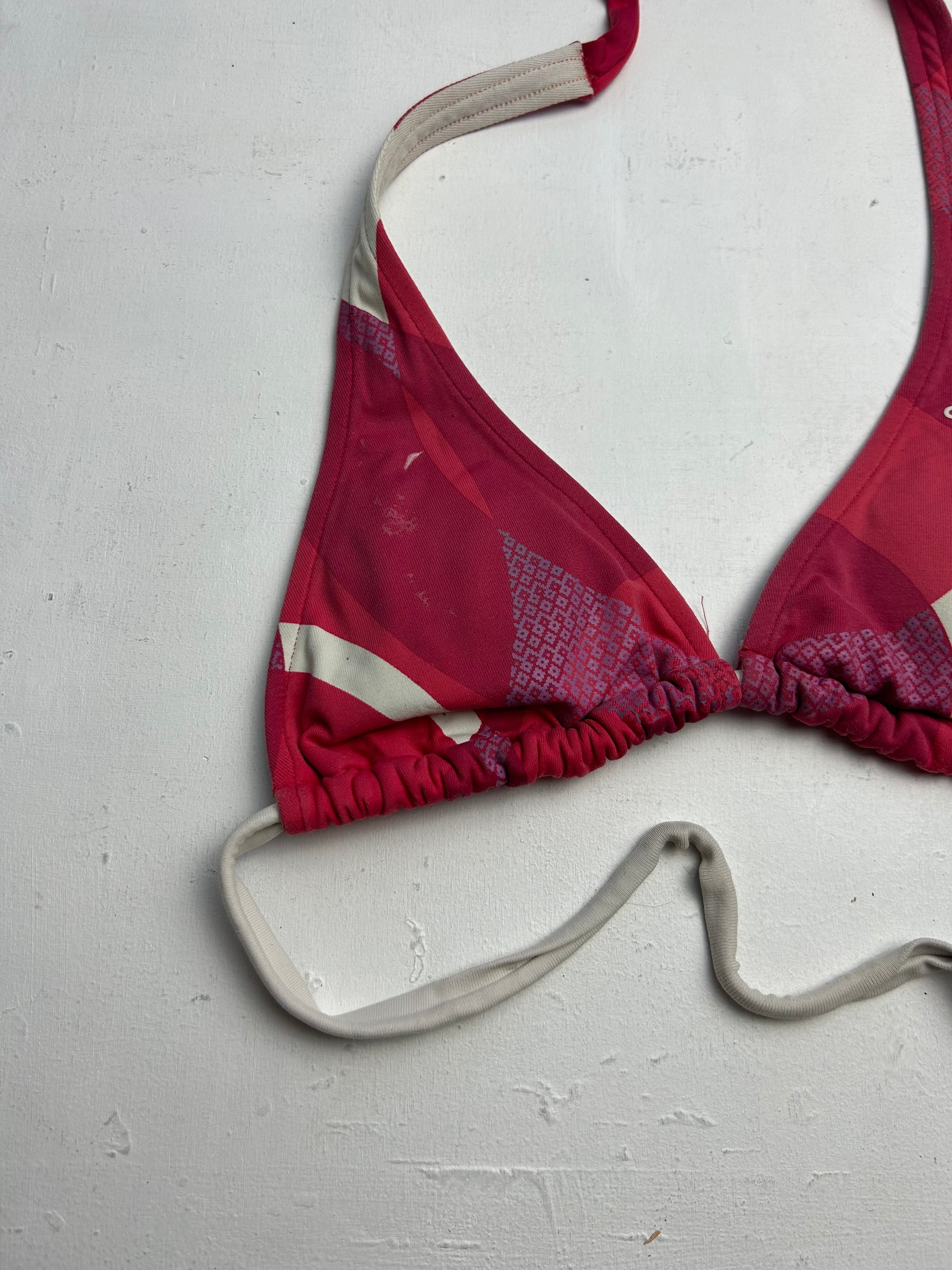 Red logo adjustable bikini top (XS/S)