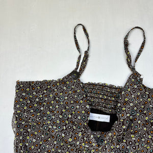 Beige mesh lined mini dress (L)