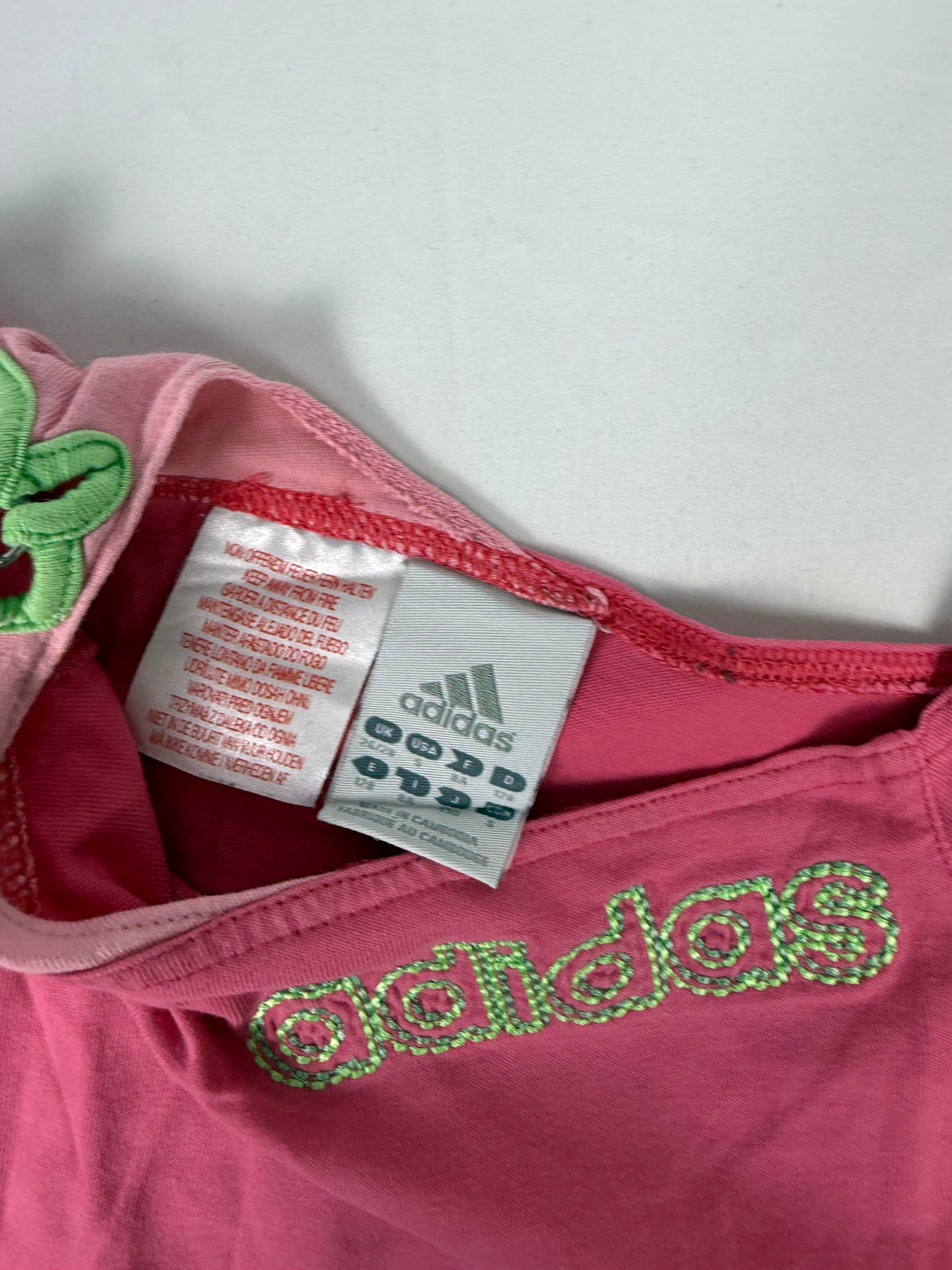 Pink activewear top +pants set (XS)