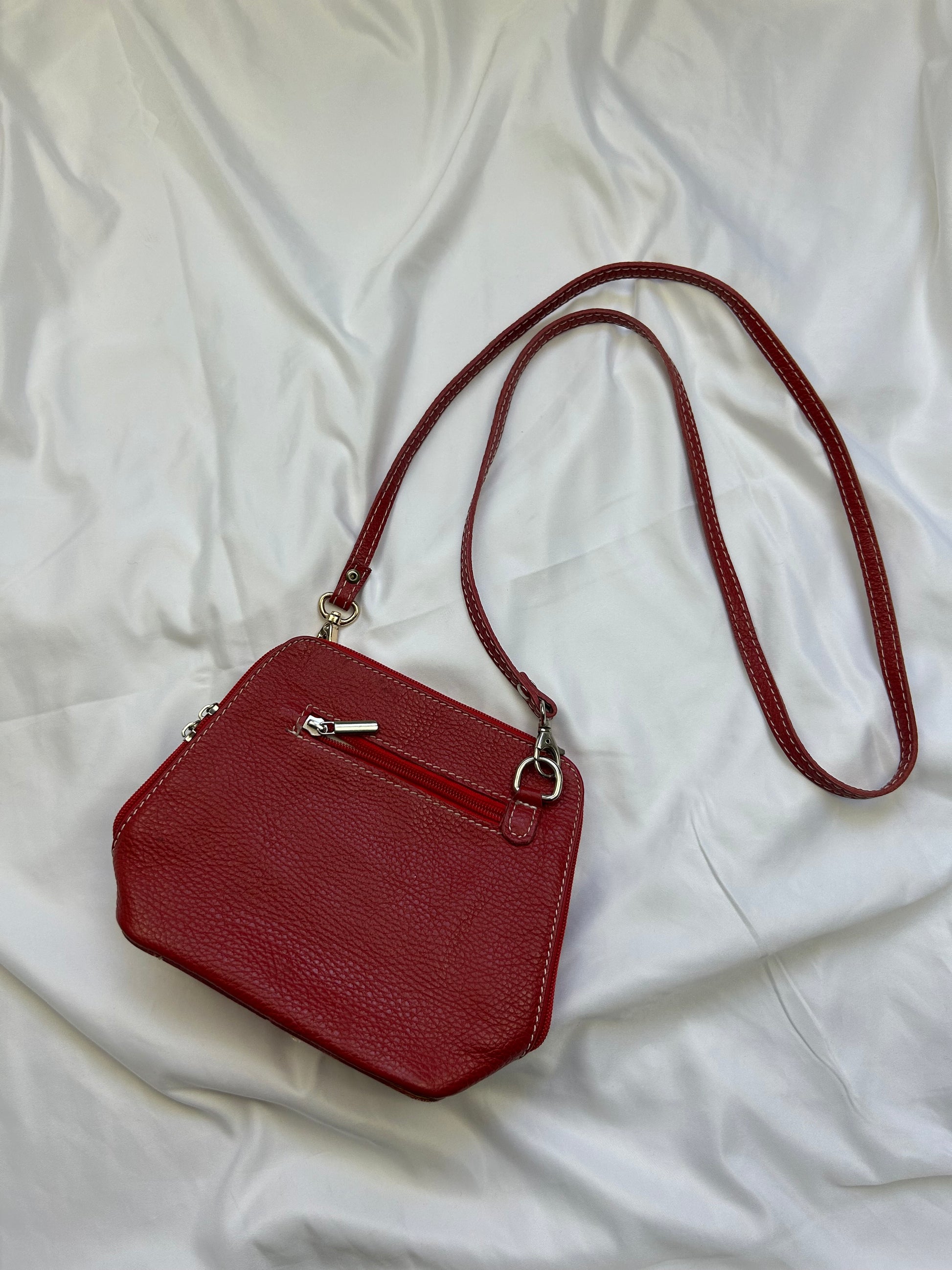 Red mini crossbody bag