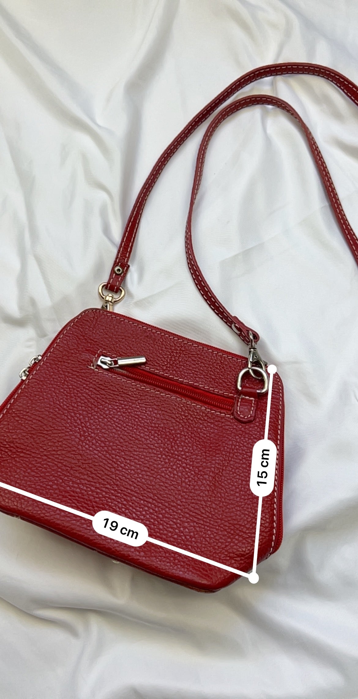 Red mini crossbody bag