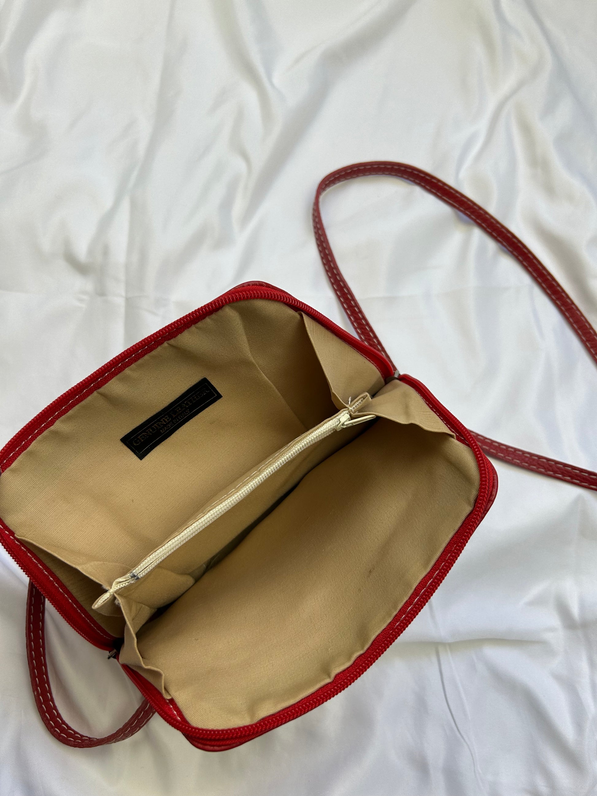 Red mini crossbody bag