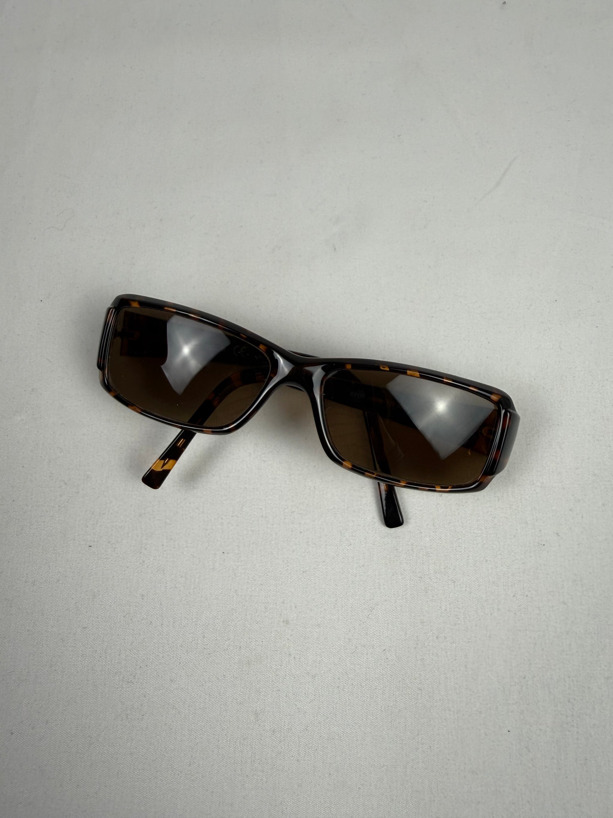 Brown square sunglasses (with prescription)