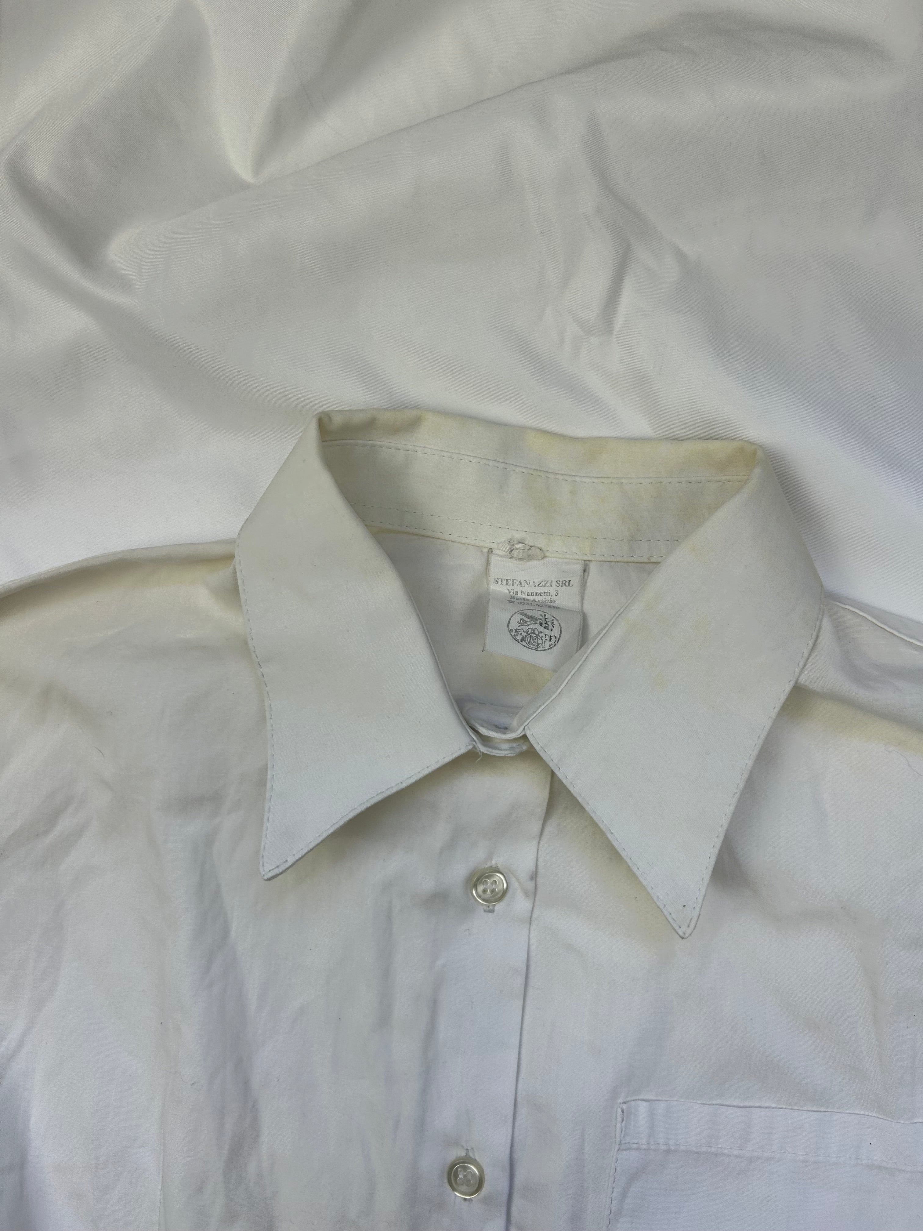 White long sleeves 100% cotton office shirt (S/M)