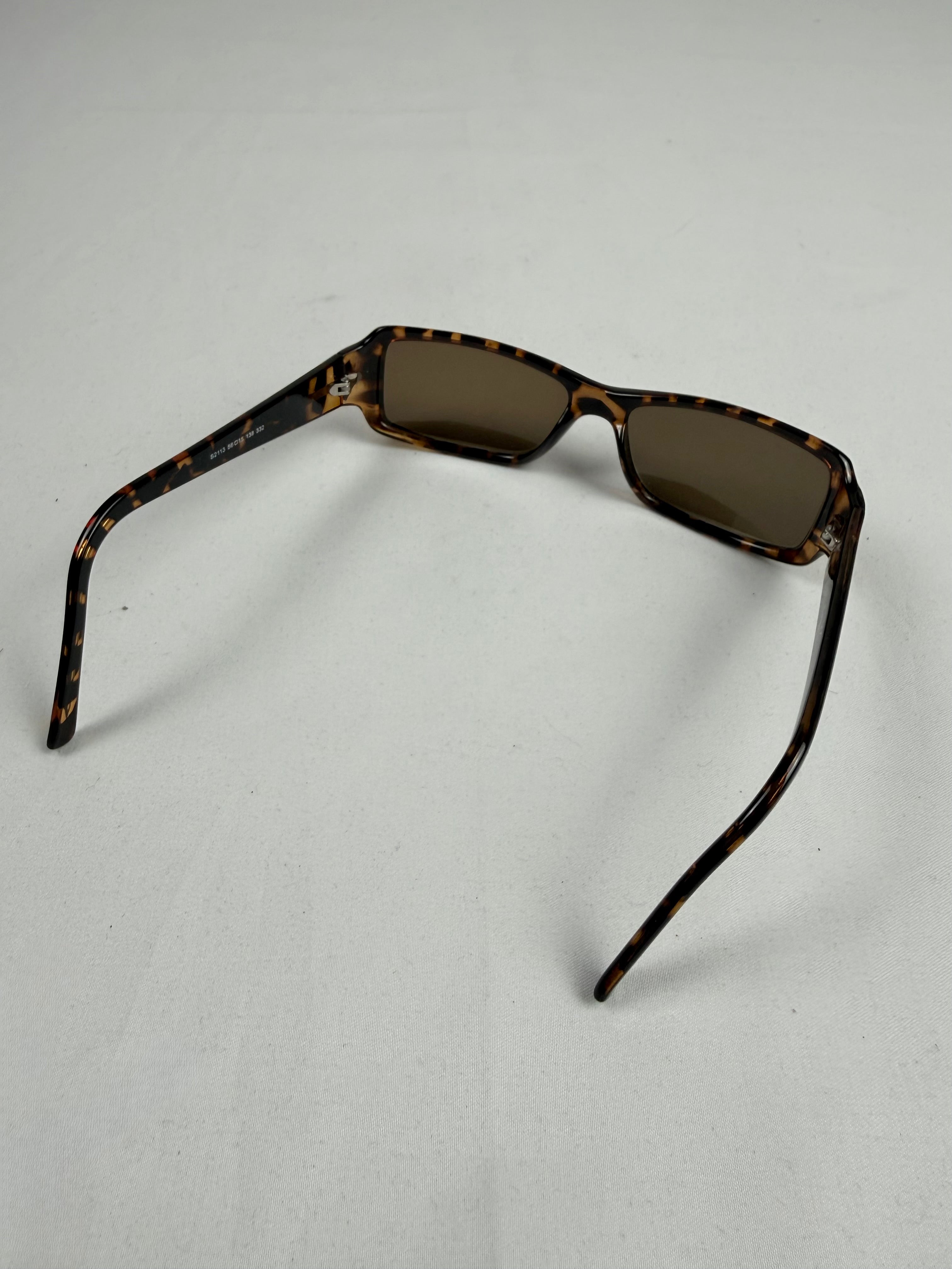 Brown square sunglasses (with prescription)