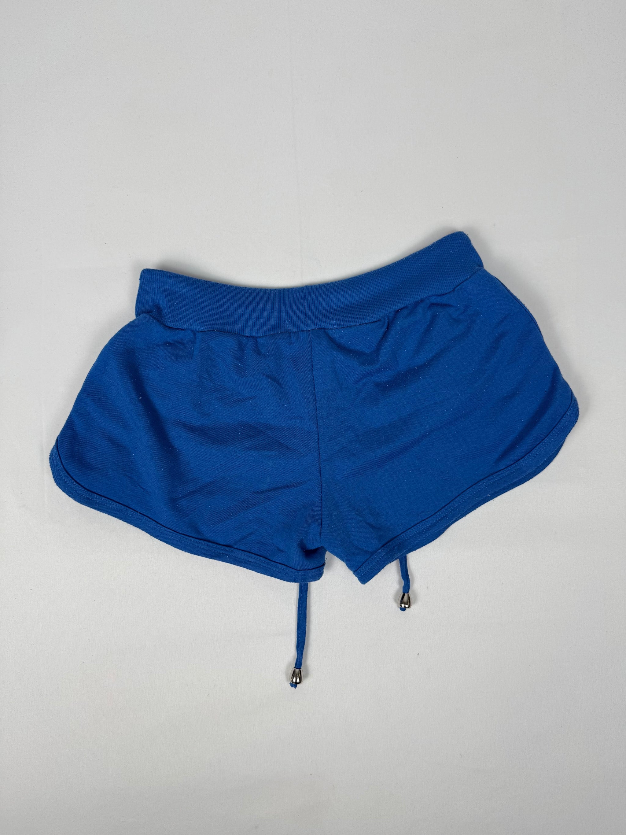 Blue activewear low rise mini short (S)