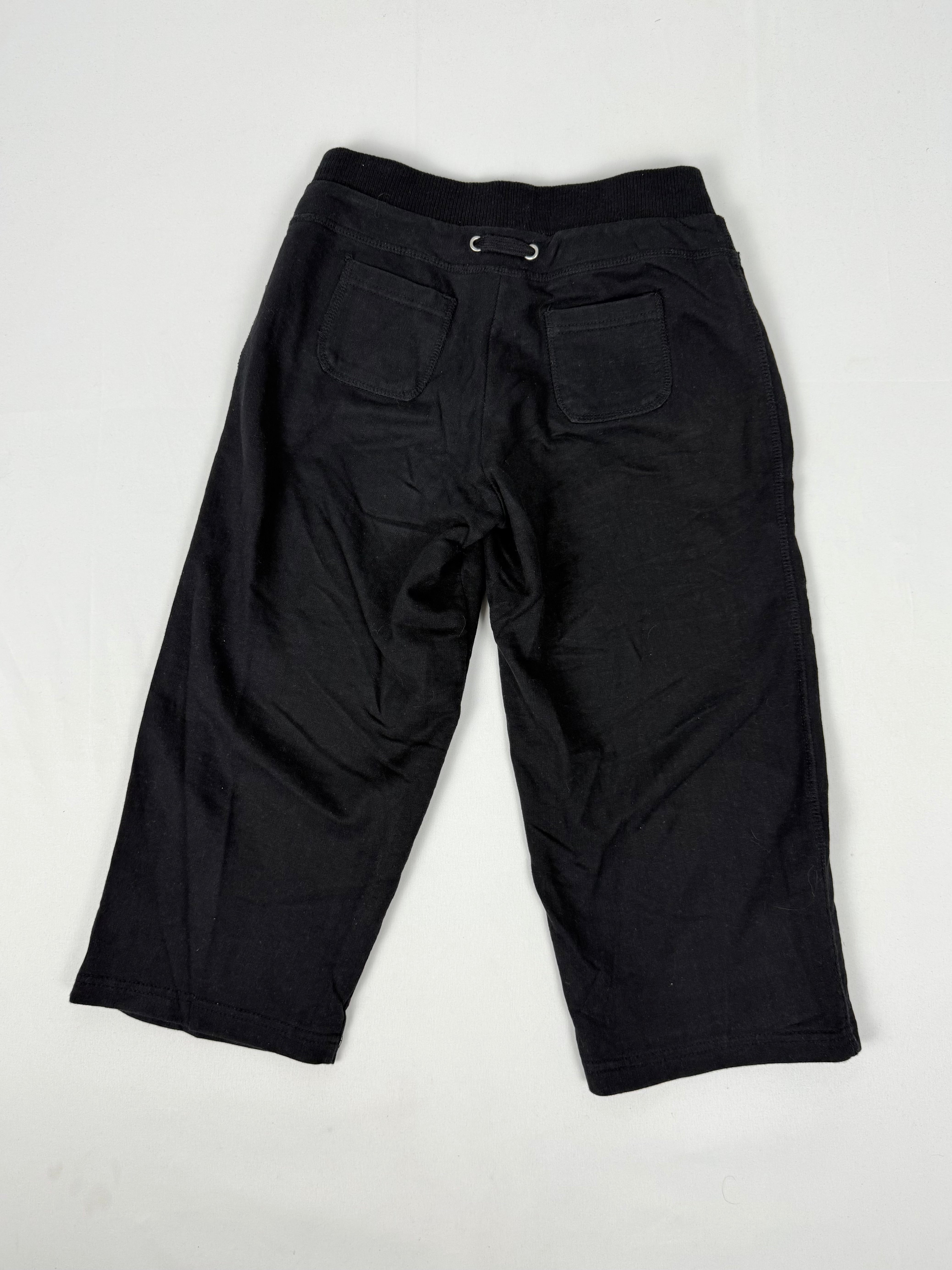 Black low rise activewear capri pants (XS/S)
