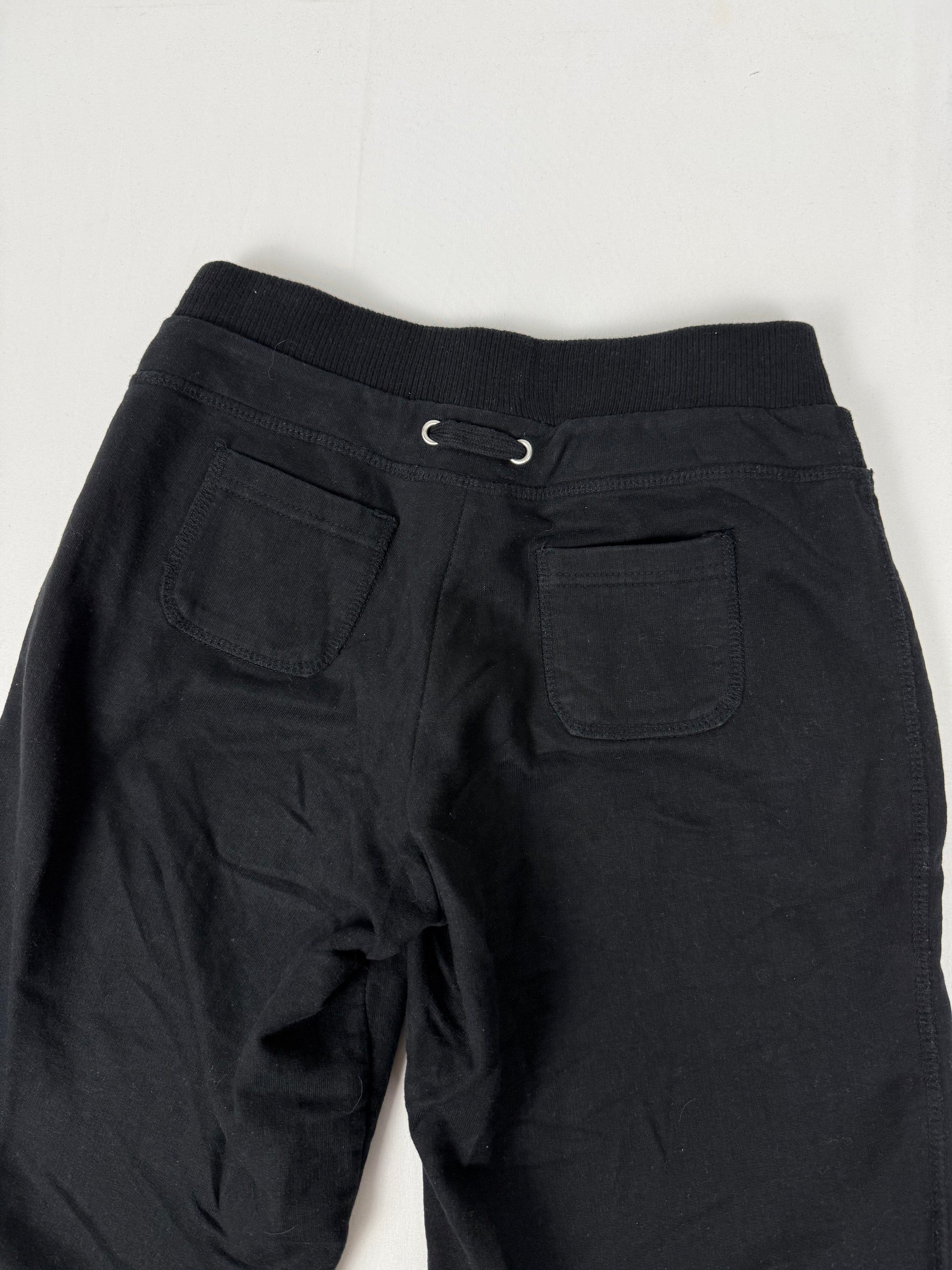 Black low rise activewear capri pants (XS/S)