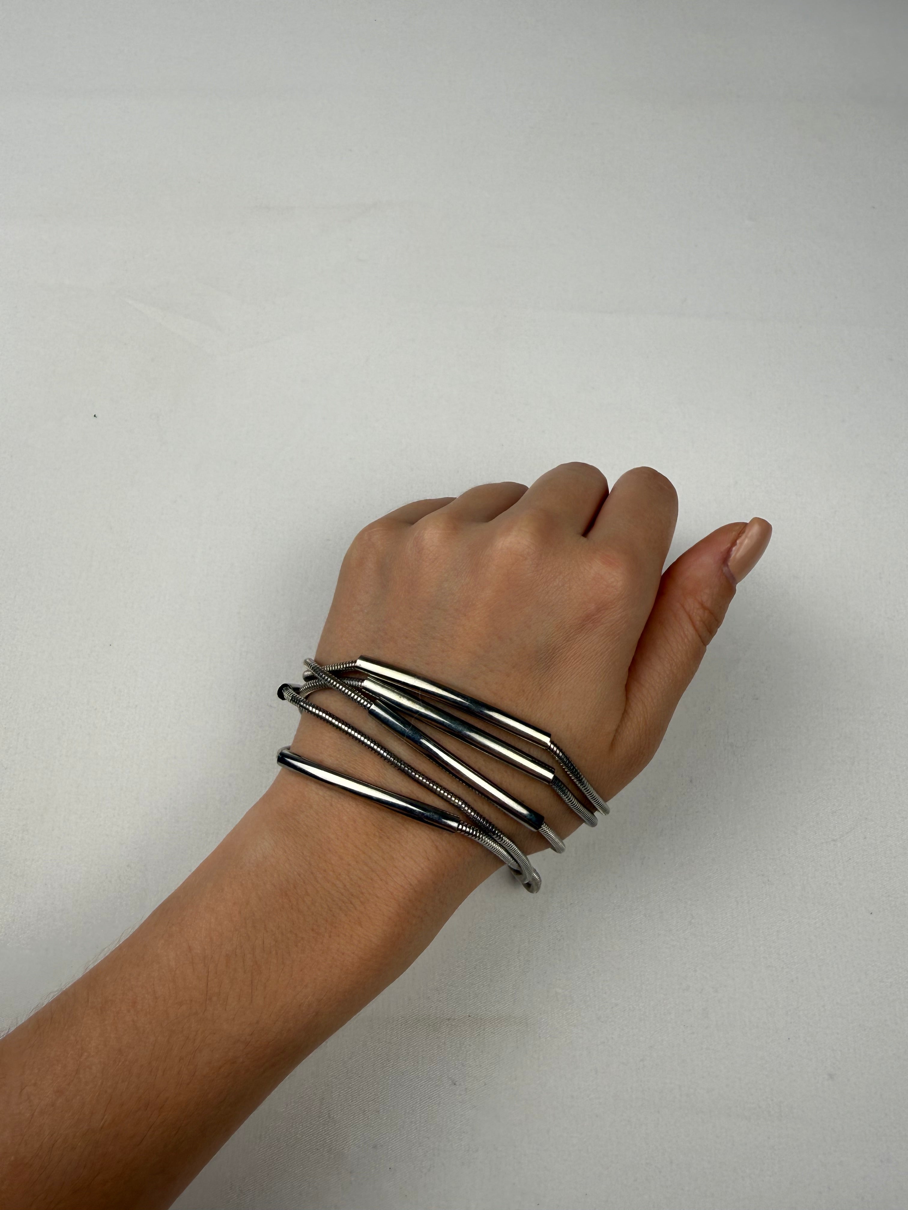 Silver inox bracelet