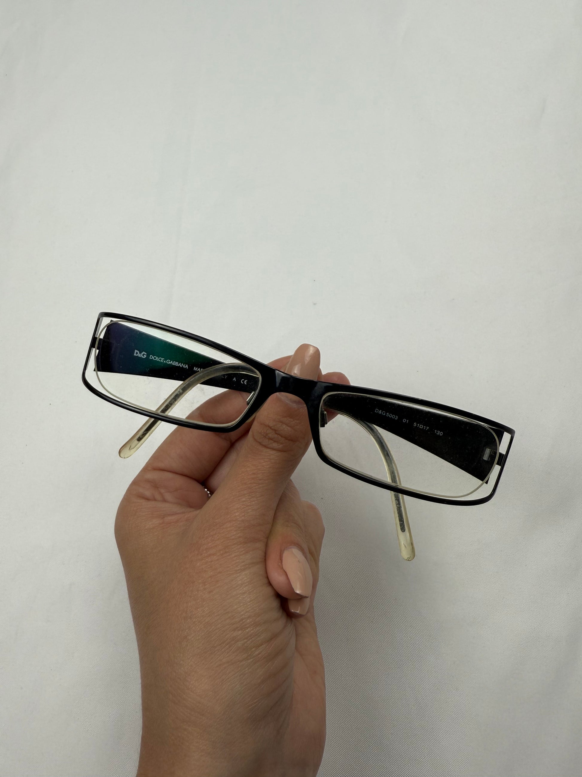 Black logo 2000s office glasses (no prescription)