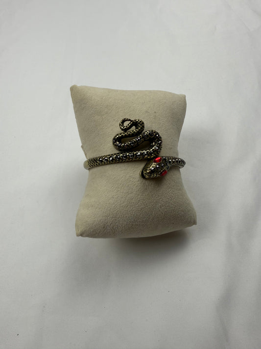 Gold bangle snake inox bracelet