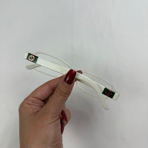 White office siren glasses (no prescription)