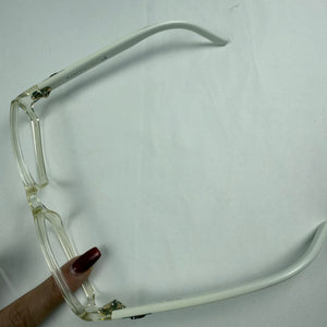 White office siren glasses (no prescription)